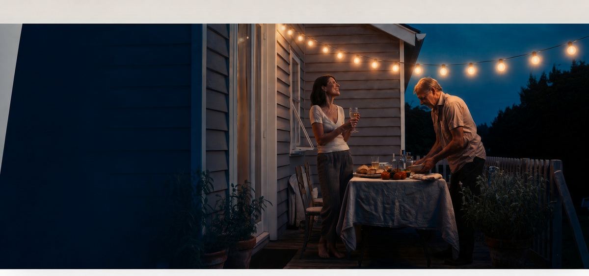 An evening at home